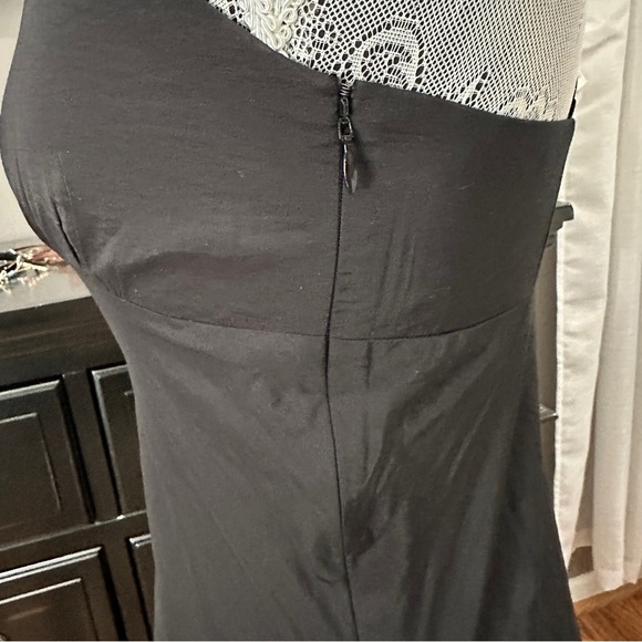 Madewell Crisscross Back Black V-neck Slip Midi Dress Size 0 (NWT) - Picture 5 of 14